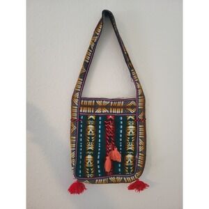Vintage Woven‎ Shoulder Bag with Tassels